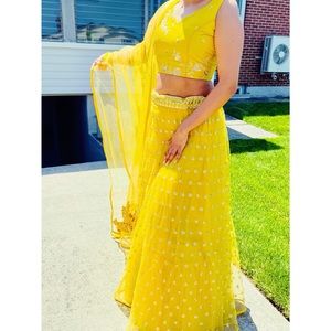 Beautiful Indian Ethnic Yellow lehenga